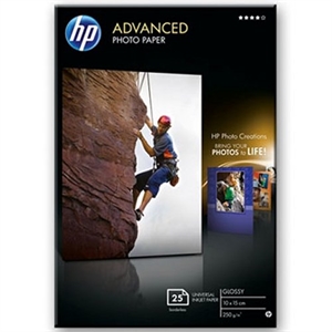 HP Q8691A advanced glossy photo paper borderless / 10x15cm / 250gr. / 25 vel